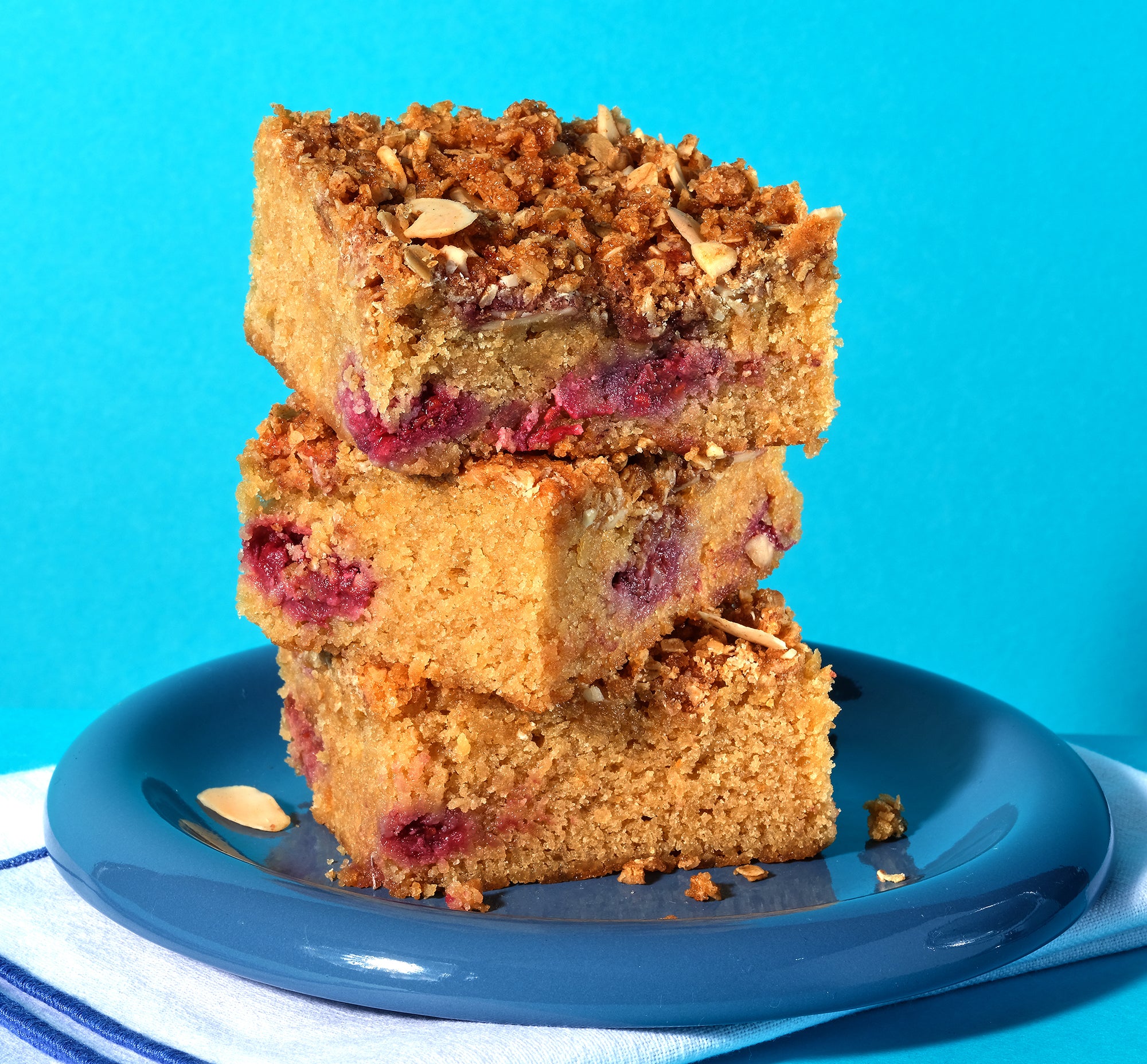 Raspberry, Ginger, & Almond Cake
