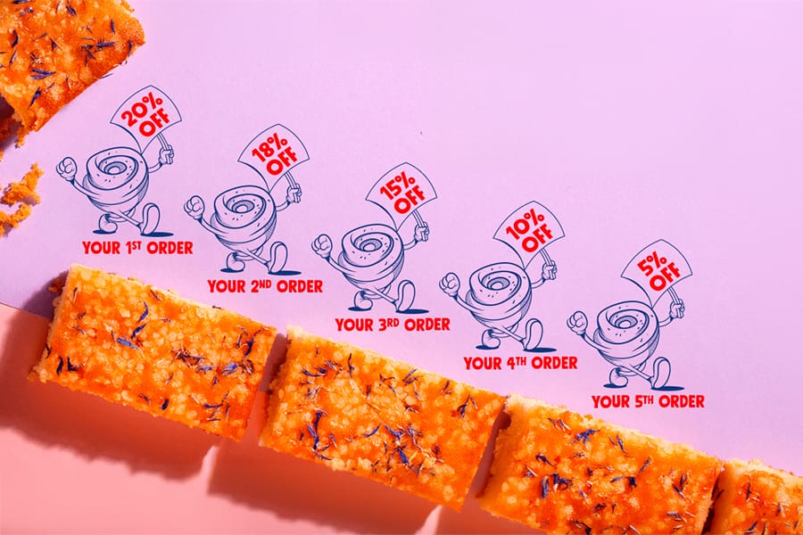 Enjoy savings on your first 5 orders